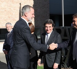 Su Majestad el Rey recibido por el presidente de Unidad Editorial, Marco Pompignoli