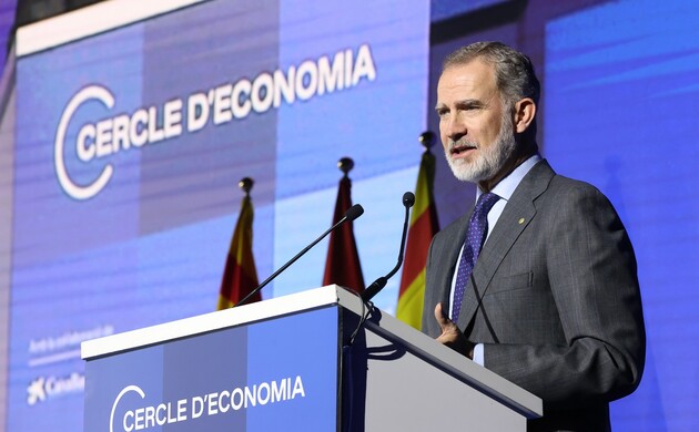Don Felipe dirigió unas palabras a los asistentes