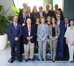 Fotografía de grupo con los hispanistas de las jornadas