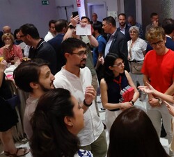 Doña Letizia con los participantes