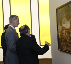 Su Majestad el Rey recorre la exposición “Hospitalitas: La Gracia del Encuentro / A graza do Encontró” 