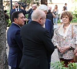 Llegada de Doña Letizia a la Residencia de Estudiantes de Madrid