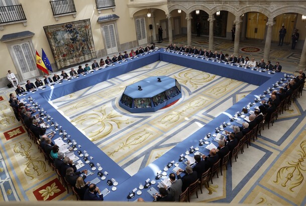 Reunión anual con los miembros de los Patronatos de la Fundación Princesa de Asturias, bajo la presidencia de Sus Majestades los Reyes
