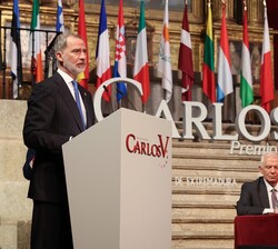 Palabras de Su Majestad el Rey en la entrega de la XVII edición del "Premio Europeo Carlos V", concedido al Excmo. Sr. Mario Draghi