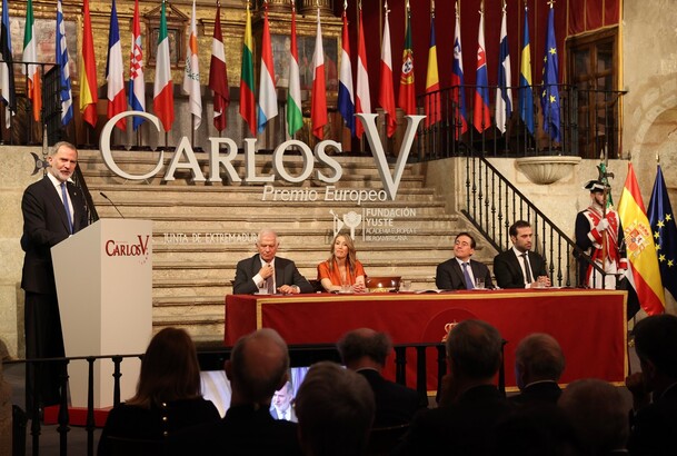 Su Majestad el Rey durante su intervención