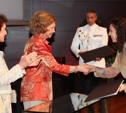 Doña Sofía en la entrega de galardones
