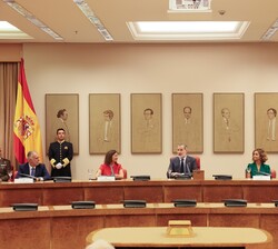 Don Felipe dirigió unas palabras a los asistentes