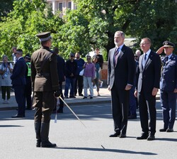 El jefe de la Guardia de Honor da novedades a Su Majestad el Rey