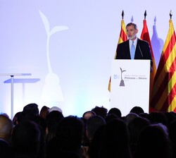 Su Majestad el Rey durante su intervención