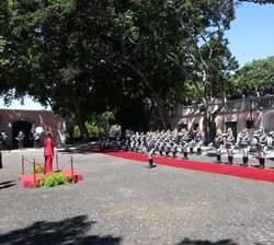 Honores a Su Alteza Real la Princesa de Asturias a su llegada al Palacio de Belém