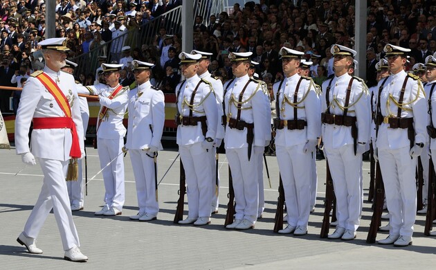Su Majestad el Rey pasa revista a la Fuerza