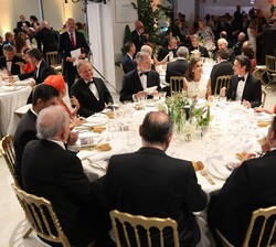 Vista de la mesa presidencial