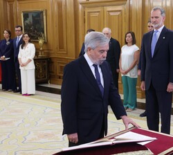 El nuevo vocal del Consejo General del Poder Judicial, Ricardo Bodas Martín, promete su cargo ante Don Felipe