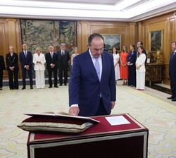 El nuevo vocal del Consejo General del Poder Judicial, José Antonio Montero Fernández, jura su cargo ante el Rey