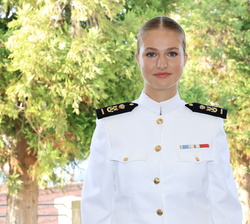 Su Alteza Real la Princesa de Asturias durante su ingreso en la Escuela Naval Militar