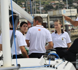 Su Alteza Real la Princesa de Asturias se embarca para realizar su primera salida a la mar en instrucción marinera