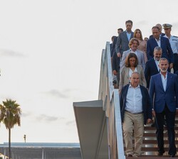 El Rey visita las nuevas instalaciones del “Nou Port Olímpic”