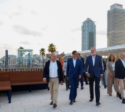 Visita del Rey al “Nou Port Olímpic” de Barcelona 
