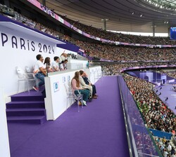 Pruebas de atletismo en el Estadio de Francia