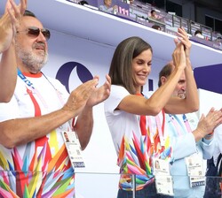 La Reina en la final de 5000M - T13 masculino, en la que Yassine Ouhdadi El Ataby, consiguió la medalla de oro para España