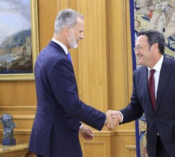 El Recibe el saludo de Álvaro García Ortiz, Fiscal General del Estado