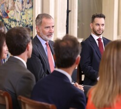 El Rey durante la audiencia