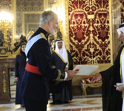 El Rey recibe las Cartas Credenciales del embajador del Estado de Catar, Salem Mubarak Sh. S. Al Shafi