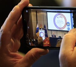 Imagen del Rey durante su intervención