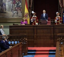 Su Majestad el Rey durante su intervención