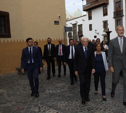 Inicio de la visita del Rey y el presidente Mattarella
