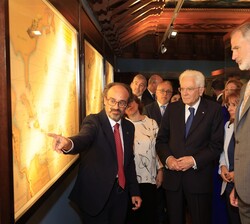 El Rey y el presidente Mattarella durante la visita