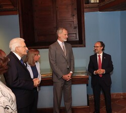 El Rey y el presidente Mattarella durante la visita