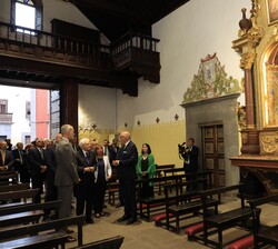 Don Felipe y el presidente Mattarella en la Catedral de Santa Ana