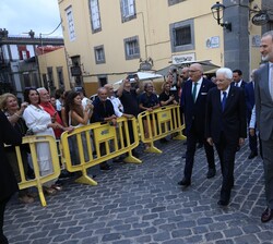 Paseo del Rey y del presidente Mattarella por la ciudad