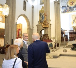 Visita a la Catedral de Las Palmas de Gran Canaria de Don Felipe y el presidente Mattarella