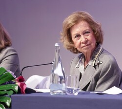 Doña Sofía durante la sesión del acto central con motivo del Día Internacional del Alzheimer