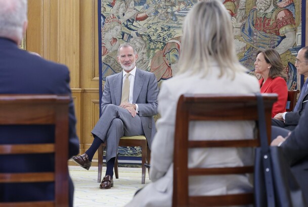 El Rey durante la Aadiencia del Rey al Patronato de la Fundación Conexión España