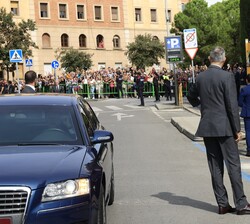 El Rey a su llegada al Museo Dalí