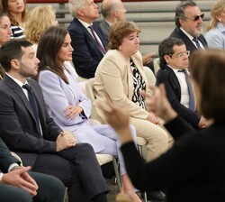 Doña Letizia durante el programa ‘Las mañanas de RNE’