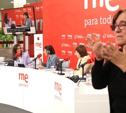 Presentación del servicio “Radio Nacional para Todos”, una iniciativa de RTVE y el Real Patronato sobre Discapacidad, presidido por Doña L