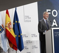 Su Majestad el Rey durante su intervención