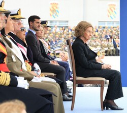Su Majestad la Reina Doña Sofía durante el desarrollo del acto