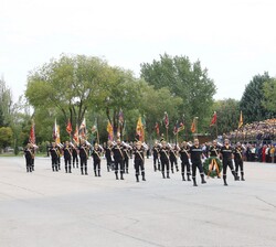 Guiones y Banderines durante el Homenaje a los que dieron su vida por España