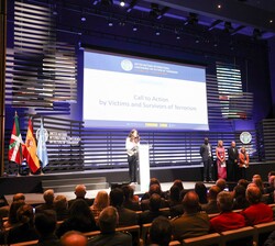Los representantes de víctimas y supervivientes del terrorismo intervienen en la Conferencia Internacional de Naciones Unidas sobre Víctimas del Terro