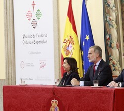 Su Majesad el Rey durante la VI edición del Premio de Historia Órdenes Españolas