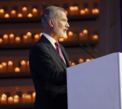 Su Majestad el Rey durante su intervención