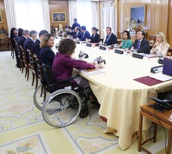 Su Majestad el Rey al inicio de la reunión del Consejo de Seguridad Nacional