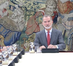 Don Felipe en la reunión del Consejo de Seguridad Nacional