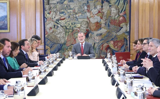 Su Majestad el Rey preside la reunión del Consejo de Seguridad Nacional