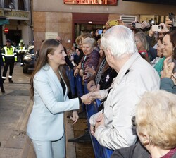 Llegada de Su Alteza Real la Princesa de Asturias al Ayuntamiento de Oviedo